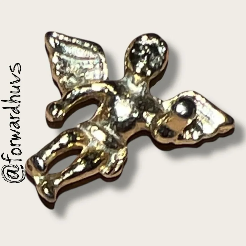 Bundle Sale 3 for $15 | Pair of Angel Pins - Praying Figure & Flying Cherub